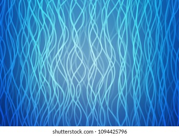 Light BLUE vector pattern with lava shapes. Colorful abstract illustration with gradient lines. The best blurred design for your business.