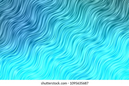 Light BLUE vector pattern with lava shapes. Blurred geometric sample with gradient bubbles.  The best blurred design for your business.