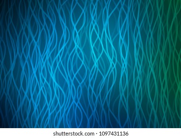 Light BLUE vector pattern with lava shapes. Colorful abstract illustration with gradient lines. The best blurred design for your business.