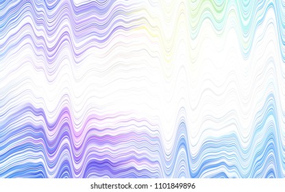 Light BLUE vector pattern with lava shapes. A completely new color illustration in marble style. A new texture for your  ad, booklets, leaflets.