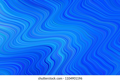 Light BLUE vector pattern with lava shapes. Colorful illustration in abstract memphis style with gradient. Textured wave pattern for backgrounds.