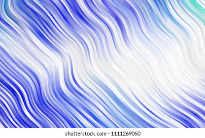 Light BLUE vector pattern with lava shapes. Colorful abstract illustration with gradient lines. Brand-new design for your ads, poster, banner.