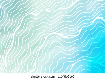Light BLUE vector pattern with lava shapes. Creative geometric illustration in marble style with gradient. The best blurred design for your business.