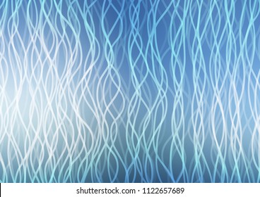 Light BLUE vector pattern with lava shapes. Shining crooked illustration in marble style. A new texture for your  ad, booklets, leaflets.