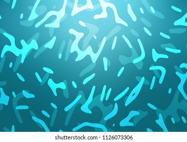 Light BLUE vector pattern with lava shapes. An elegant bright illustration with gradient. A completely new marble design for your business.