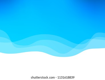 Light BLUE vector pattern with lava shapes. Creative illustration in halftone marble style with gradient. The template for cell phone backgrounds.