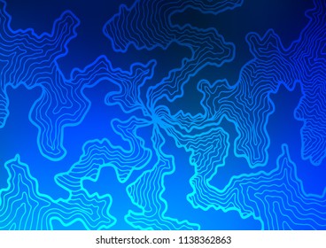 Light BLUE vector pattern with lava shapes. A completely new color illustration in marble style. The template for cell phone backgrounds.