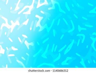 Light BLUE vector pattern with lava shapes. Blurred geometric sample with gradient bubbles.  The best blurred design for your business.