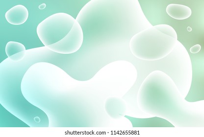 Light BLUE vector pattern with lava shapes. Glitter abstract illustration with wry lines. A new texture for your  ad, booklets, leaflets.