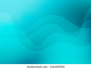 Light BLUE vector pattern with lava shapes. Modern gradient abstract illustration with bandy lines. Pattern for your business design.