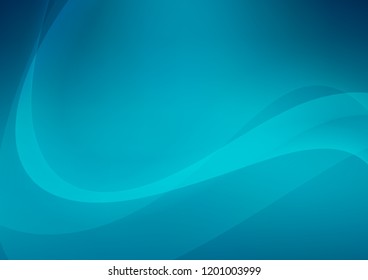 Light BLUE vector pattern with lava shapes. Colorful abstract illustration with gradient lines. The template for cell phone backgrounds.