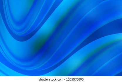 Light BLUE vector pattern with lava shapes. Shining illustration, which consist of blurred lines, circles. The template for cell phone backgrounds.