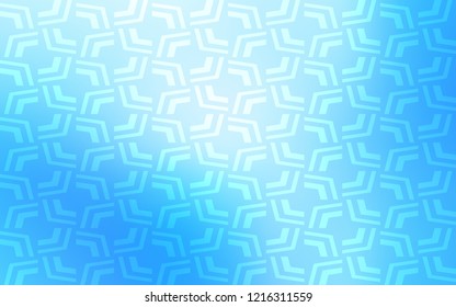 Light BLUE vector pattern with lava shapes. Colorful abstract illustration with gradient lines. The template for cell phone backgrounds.