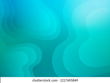 Light BLUE vector pattern with lava shapes. Colorful abstract illustration with gradient lines. Marble design for your web site.