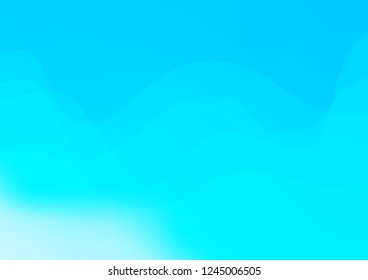 Light BLUE vector pattern with lava shapes. Glitter abstract illustration with wry lines. A completely new marble design for your business.