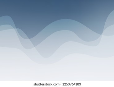 Light BLUE vector pattern with lava shapes. A sample with blurred bubble shapes. Pattern for your business design.