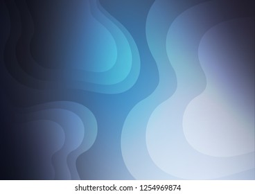 Light BLUE vector pattern with lava shapes. Colorful abstract illustration with gradient lines. Marble style for your business design.