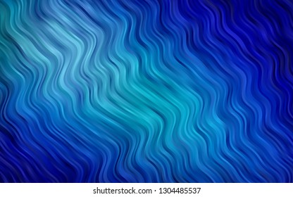 Light BLUE vector pattern with lava shapes. A vague circumflex abstract illustration with gradient. Pattern for your business design.