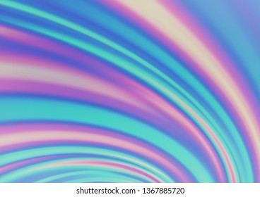 Light BLUE vector pattern with lava shapes. Blurred geometric sample with gradient bubbles.  A completely new template for your business design.