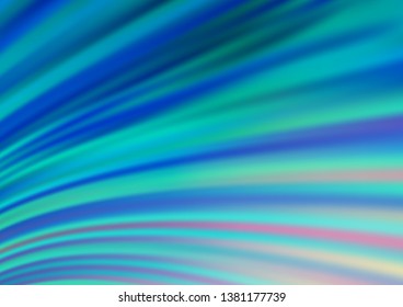 Light BLUE vector pattern with lava shapes. Shining crooked illustration in marble style. A completely new template for your business design.
