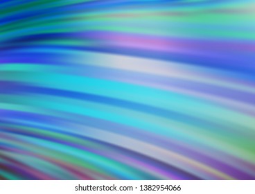 Light BLUE vector pattern with lava shapes. Colorful abstract illustration with gradient lines. Pattern for your business design.