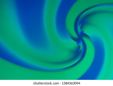 Light BLUE vector pattern with lava shapes. A sample with blurred bubble shapes. New composition for your brand book.