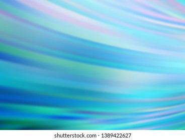 Light BLUE vector pattern with lava shapes. Blurred geometric sample with gradient bubbles.  Brand new design for your ads, poster, banner.