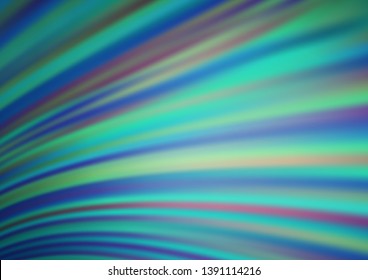 Light BLUE vector pattern with lava shapes. Blurred geometric sample with gradient bubbles.  New composition for your brand book.