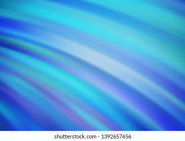 Light BLUE vector pattern with lava shapes. Shining crooked illustration in marble style. Marble style for your business design.