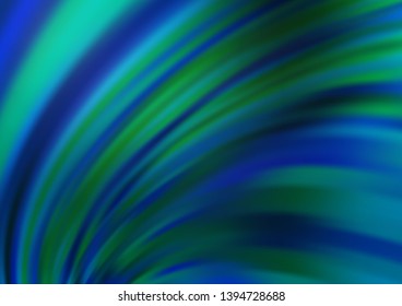 Light BLUE vector pattern with lava shapes. Modern gradient abstract illustration with bandy lines. Pattern for your business design.