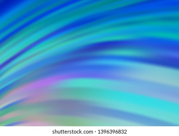 Light BLUE vector pattern with lava shapes. A completely new color illustration in marble style. A new texture for your  ad, booklets, leaflets.