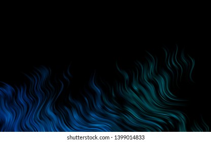Light BLUE vector pattern with lava shapes. A sample with blurred bubble shapes. Marble style for your business design.