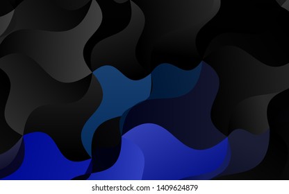 Light BLUE vector pattern with lava shapes. Creative illustration in halftone marble style with gradient. The elegant pattern for brand book.