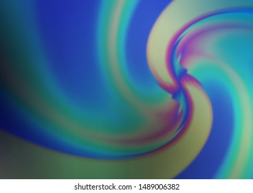 Light BLUE vector pattern with lava shapes. Shining illustration, which consist of blurred lines, circles. Marble design for your web site.