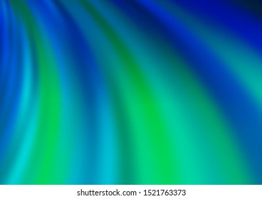 Light BLUE vector pattern with lava shapes. Colorful illustration in abstract marble style with gradient. Marble design for your web site.