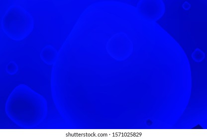 Light BLUE vector pattern with lava shapes. Creative illustration in halftone memphis style with gradient. Brand-new design for your ads, poster, banner.