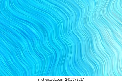 Light BLUE vector pattern with lava shapes. Creative illustration in halftone marble style with gradient. Textured wave pattern for backgrounds.