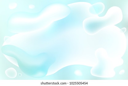 Light BLUE vector pattern with lines, ovals. Shining illustration, which consist of blurred lines, circles. New composition for your brand book.