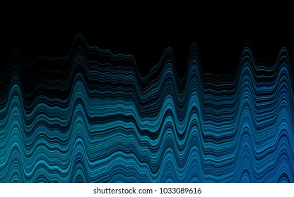 Light BLUE vector pattern with lines, ovals. A sample with blurred bubble shapes. A completely new template for your business design.