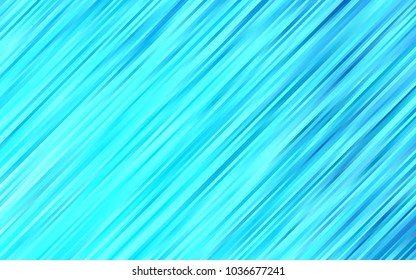 Light BLUE vector pattern with lines, ovals. Geometric illustration in marble style with gradient.  The template for cell phone backgrounds.