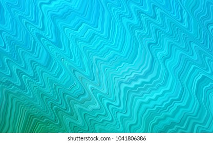 Light BLUE vector pattern with lines, ovals. Geometric illustration in marble style with gradient.  New composition for your brand book.
