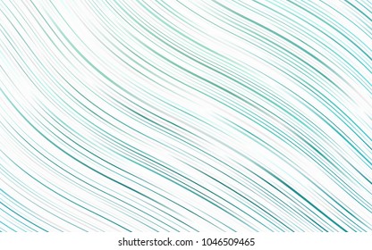 Light BLUE vector pattern with lines, ovals. Shining crooked illustration in marble style. The template for cell phone backgrounds.