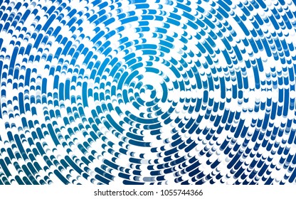 Light BLUE vector pattern with lines, ovals. Shining crooked illustration in marble style. The best blurred design for your business.