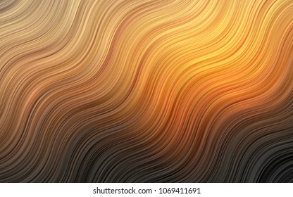 Light BLUE vector pattern with lines, ovals. Colorful abstract illustration with gradient lines. Pattern for your business design.