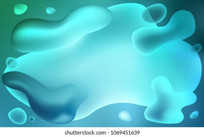 Light BLUE vector pattern with lines, ovals. Modern gradient abstract illustration with bandy lines. A new texture for your  ad, booklets, leaflets.