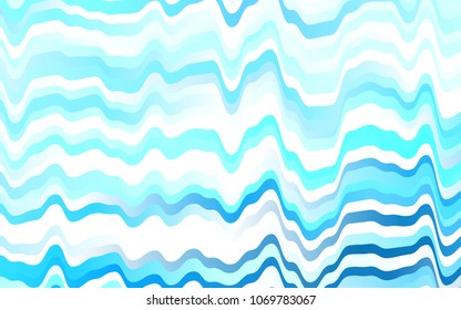 Light BLUE vector pattern with lines, ovals. Creative illustration in halftone marble style with gradient. The elegant pattern for brand book.
