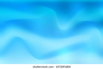 Light BLUE vector pattern with lines, ovals. Creative illustration in halftone marble style with gradient. Marble style for your business design.