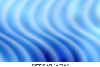 Light BLUE vector pattern with lines, ovals. A completely new color illustration in marble style. Textured wave pattern for backgrounds.