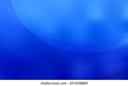 Light BLUE vector pattern with lines, ovals. Colorful abstract illustration with gradient lines. A completely new template for your business design.