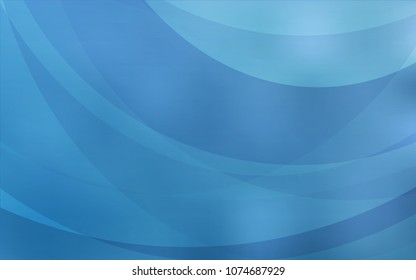 Light BLUE vector pattern with lines, ovals. Shining crooked illustration in marble style. New composition for your brand book.